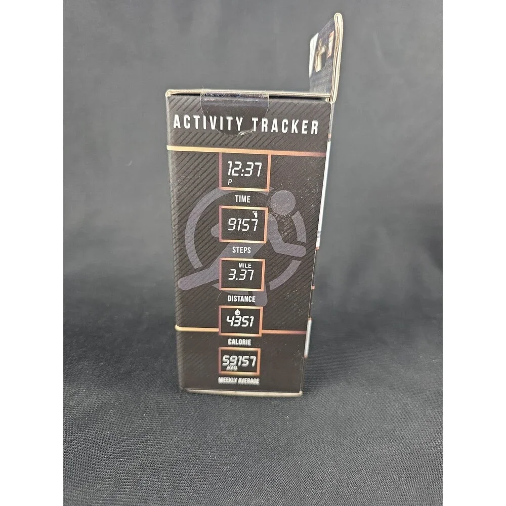 New Copper Fit Step FX Activity Tracker Black Watch Unisex Factory Sealed